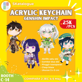 Acrylic Keychain Genshin Impact ver. 1